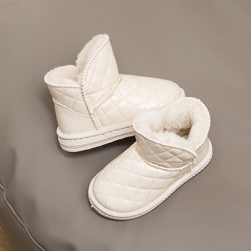 Mädchen-Schneestiefel, leicht, rutschfest, mittelhohe Winterschuhe für kleine und große Kinder_voghion.com