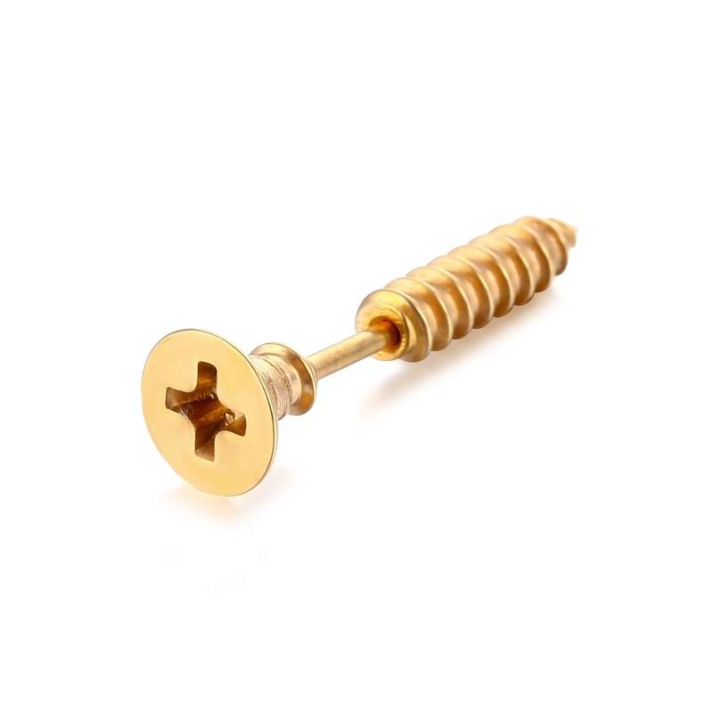 2 pezzi nuovi unisex punk rock in acciaio inossidabile chiodo vite piercing orecchini novità gioielli penetranti gioielli penetranti gotici rocciosi_voghion.com