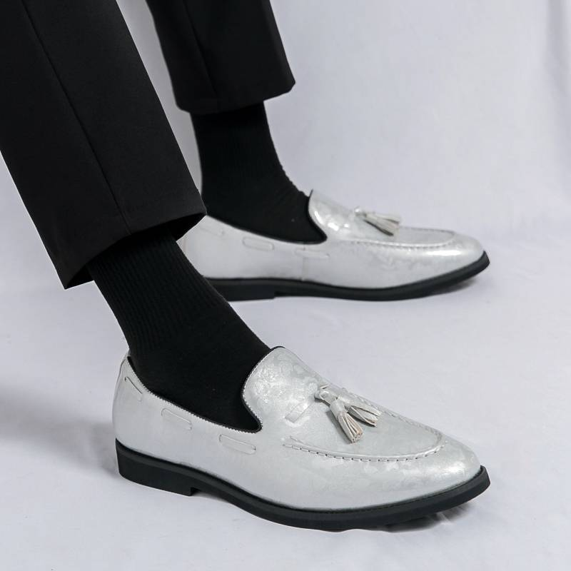 Herrenschuhe aus schwarzem PU-Leder, formelle Oxfords, Schlupfschuhe, Business-Casual-Büroarbeitshochzeit, Übergröße 38–46_voghion.com