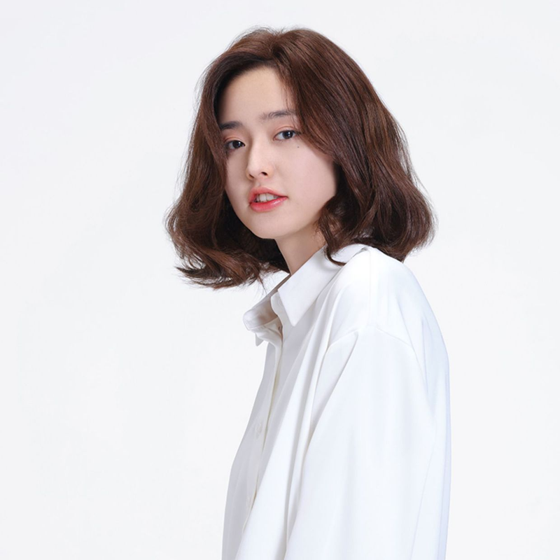 Haarverlängerungsperücken Rebecca Damen Teilpony Schlüsselbein Lockiges Haar Volles Echthaar Koreanischer Stil Mittellanges strukturiertes lockiges Haar Modische Kopfbedeckung_voghion.com