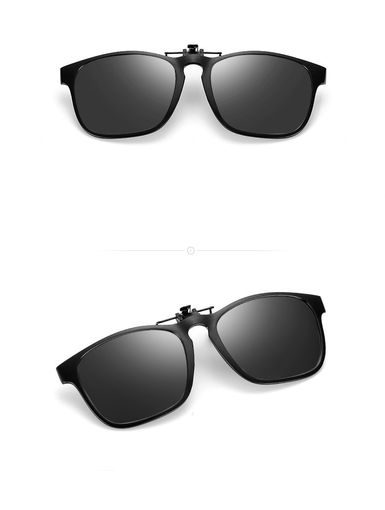 Occhiali da sole polarizzati con clip magnetica - Occhiali da sole UV400 ribaltabili per guida/pesca (compatibili con occhiali da vista)_voghion.com