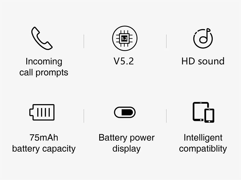 HI72 Non In Ear Open Dual Ear Bluetooth Earphones With Hanging Ears And Air Conduction, Ultra Lightweight For Sports And Running_voghion.com