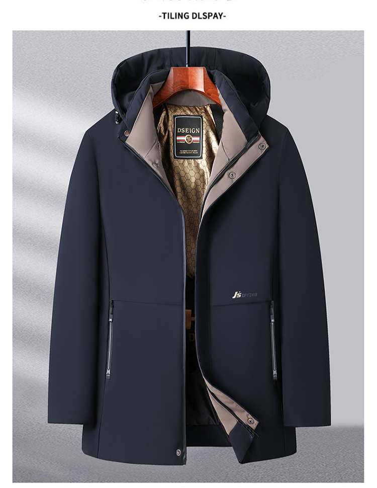 2024 Winter Nieuwe Heren Goud Mink Fluwelen Mid-Lengte Parka Dad's Middelbare Leeftijd Business Jas Plus Fluwelen Katoenen Gewatteerde Jas_voghion.com