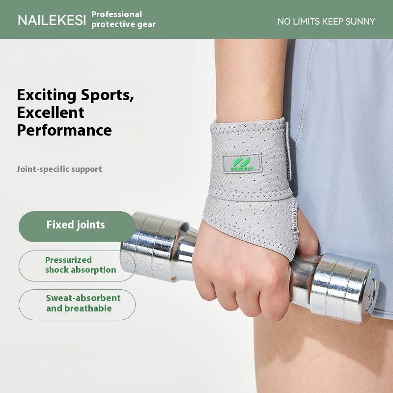 Muñequera ajustable para hombre y mujer: transpirable y cómoda, ideal para tenis, gimnasio y alivio de la tendinitis. Ligera y con ajuste seguro._voghion.com