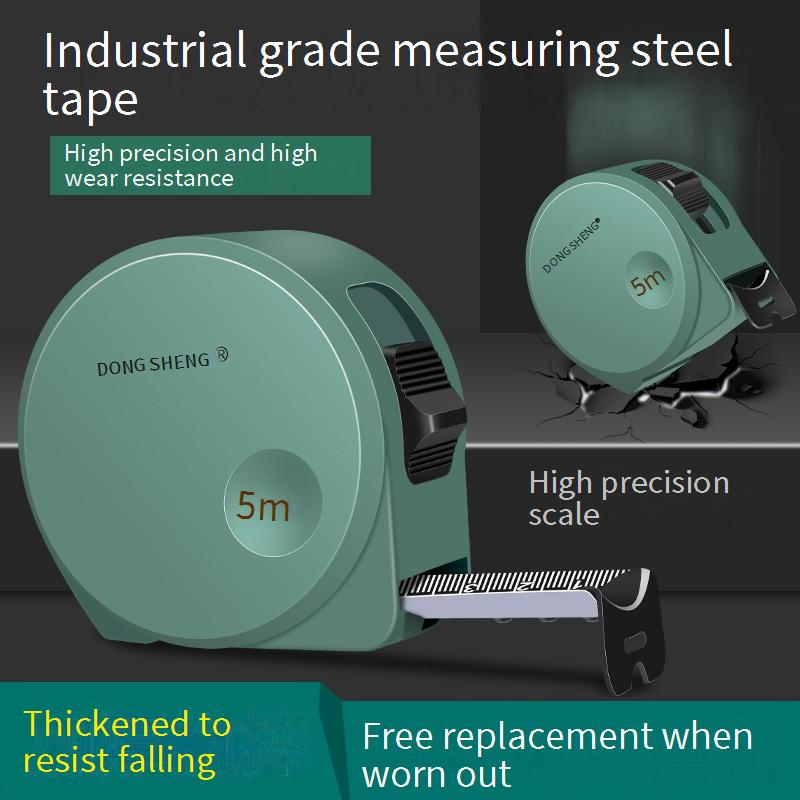 Professional Heavy-Duty Steel Tape Measure With Anti-Slip Grip, 3M & 5M Dual-Scale For Construction, DIY & Home Use_voghion.com