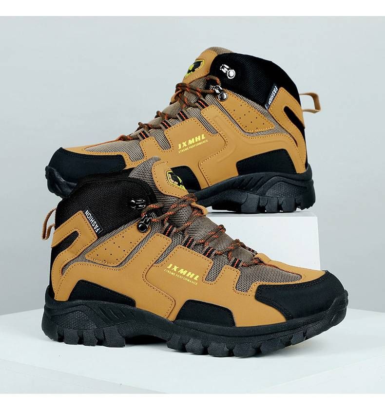 「XGXC」Waterproof Tactical Hiking Shoes, Non-slip, Lightweight, Mid-top Tactical Boots For Couples._voghion.com