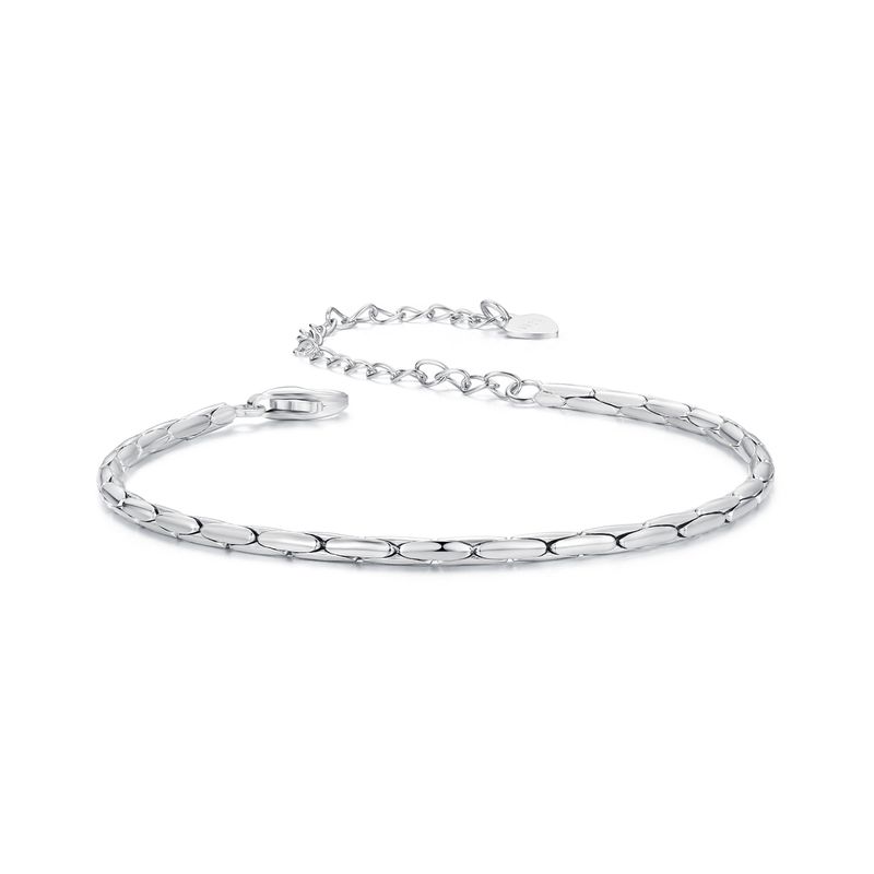 Pulsera de plata de ley 925 con elementos esenciales de moda para mujer._voghion.com