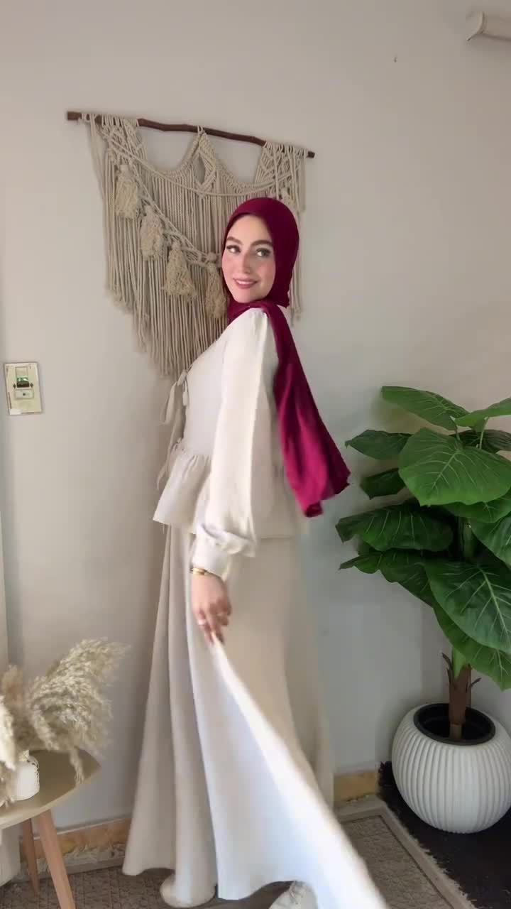 Women's Clothing Soft And Sweet Long Sleeved Tops And Long Skirts Slim And Elegant Temperament Suits_voghion.com