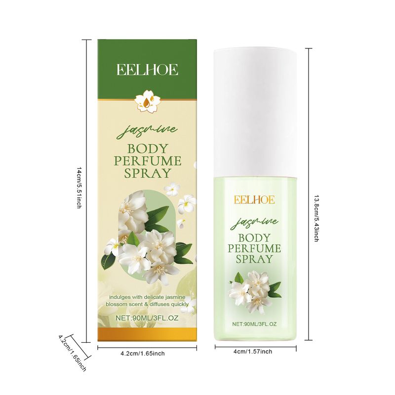 Parfum corporel au jasmin EELHOE, frais et élégant, hydratant pour la peau, léger et parfumé, parfum au jasmin_voghion.com