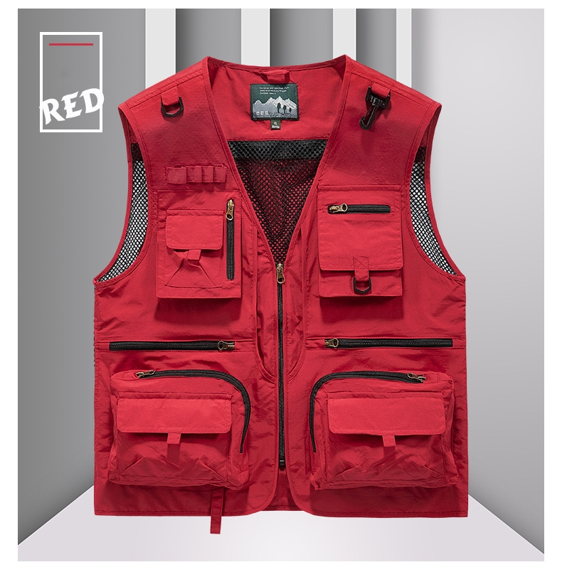 FGKKS Outdoor Leisure Vest For Men, New Breathable Outdoor Sports Coat With Multiple Pockets, High Quality Design, Leisure Vest For Men_voghion.com