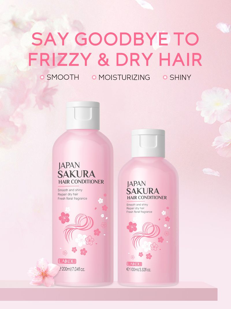 LAIKOU Sakura Conditioner 100ml Mëll Hoer Feuchtigkeitsspëtzen_voghion.com