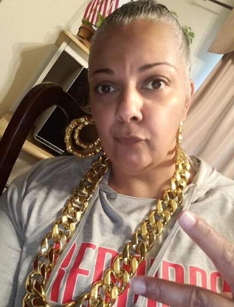 Hip Hop Exaggerated Large Chain Plastic Simulation Gold Necklace Personalized Performance Props,Street Art,Rapper,Cool And Personalized,No Fade_voghion.com