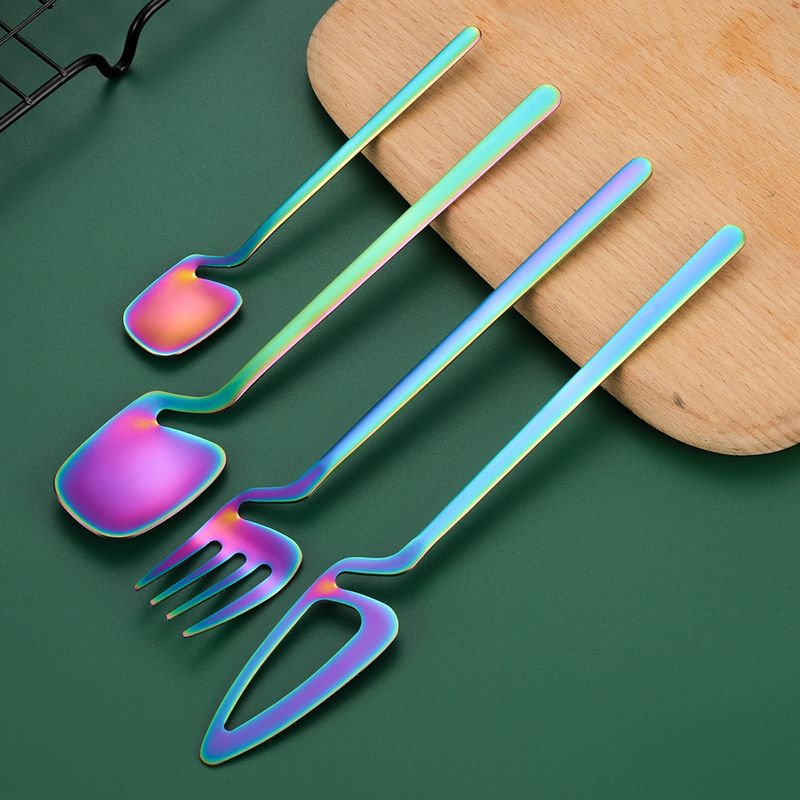 304 Fantasy Coffee Creative viseća šalica, žlica za desert od nehrđajućeg čelika, nož, vilica, žlica, set posuđa od 16/24 dijela_voghion.com