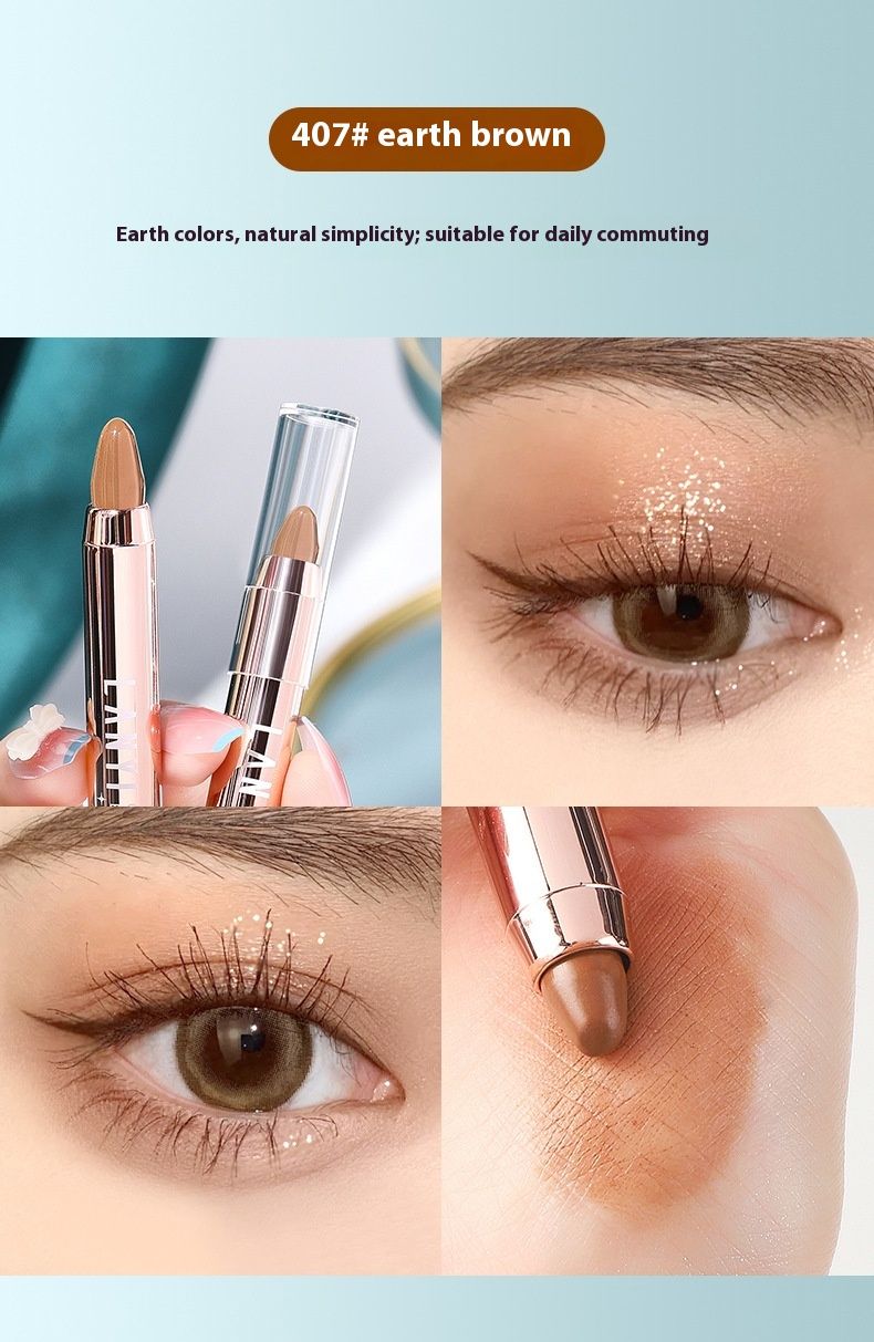 Stiloul fard de pleoape Phantom Iridescent Highlight este modelat cu o notă de sclipici fin perlat pentru a lumina fardul de pleoape cu cap dublu._voghion.com