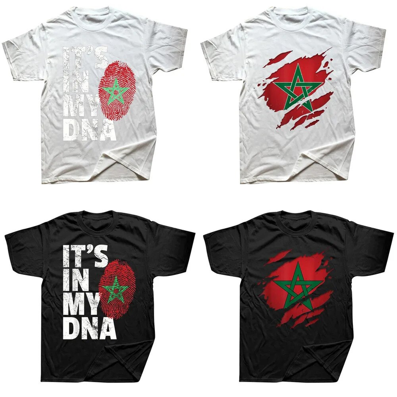 Lustige Marokko-Fußball-marokkanische Fußball-T-Shirts, grafische Baumwolle, Streetwear, kurzärmelig, Geburtstagsgeschenke, T-Shirt für Herren_voghion.com