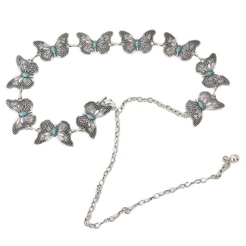 Bohemian Butterfly Waist Chain - Retro Y2K Metal Belt For Women, Ethnic Skirt & Niche Fashion Accessory_voghion.com