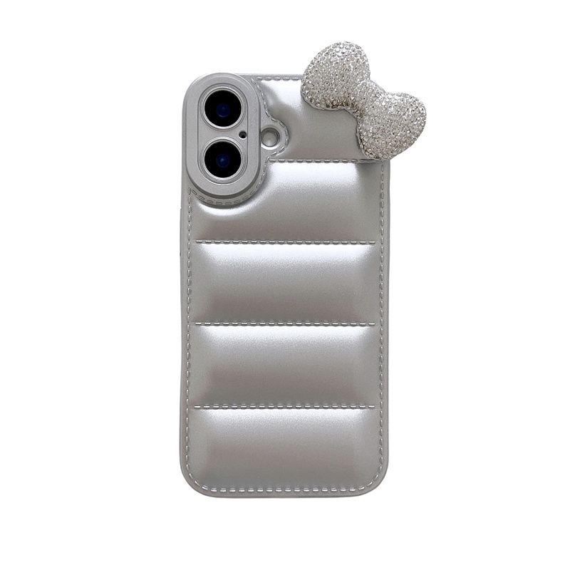 Samsung Galaxy S23 S22 S21 S25 S24 S20 FE Plus Note 20 Ultra Diamond Kitty Bowknot mīksts dūnu jakas maciņš telefonam ar dūnu apvalku_voghion.com