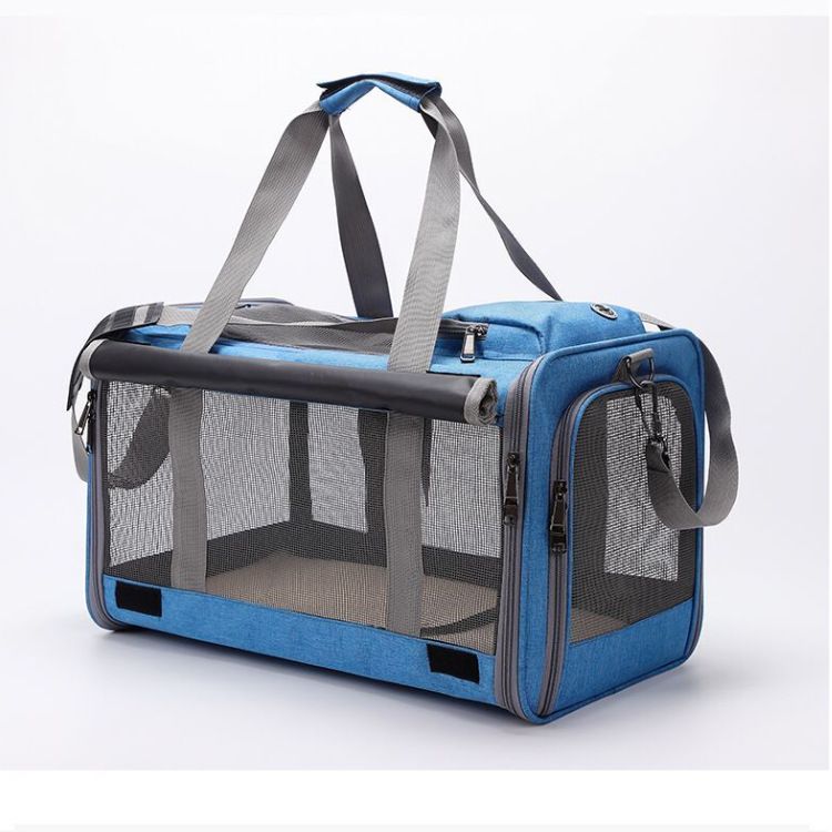 2022 New Cat And Portable Pet Trolley Case Breathable Foldable Dog Bag Large Capacity Handbag_voghion.com