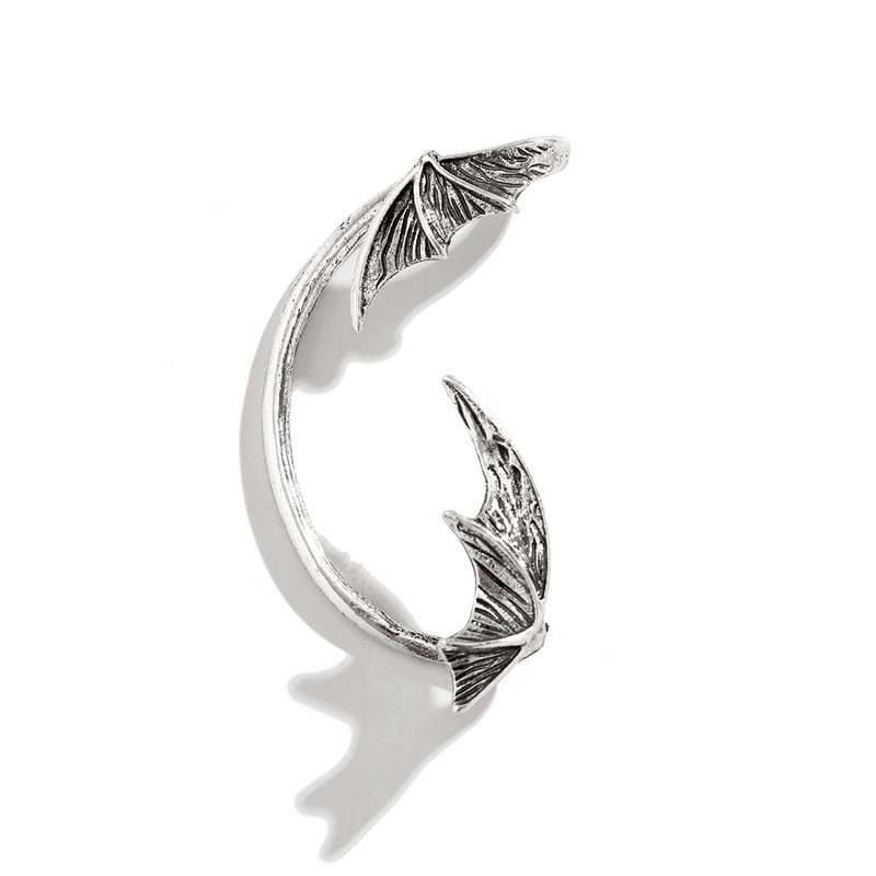 Orecchini da donna Orecchini in oro Accessori Stile punk Senza fori Ala di pipistrello Gancio di Halloween Orecchino a perno Demone_voghion.com