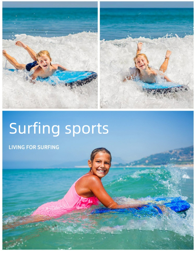 Outdoor Inflatable Surfboard Portable Stand-Up Paddle For Adults And Children Safe Lightweight Kickboard Sea Surfing_voghion.com