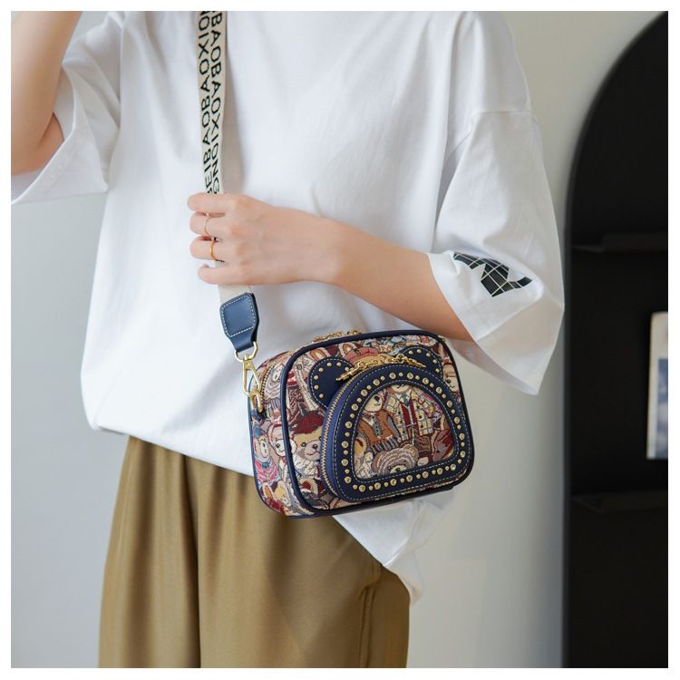 Borsa a tracolla mini carina ricamata per le donne, piccole borse da polso, portafoglio, borsa per cellulare, portamonete_voghion.com