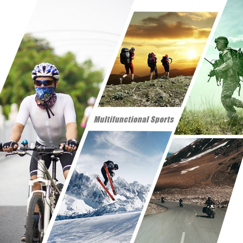 SportLife Soft Neck Warmer Gaiter Solid Color Drawstring Design Fleece Neck Gear for Cycling_voghion.com