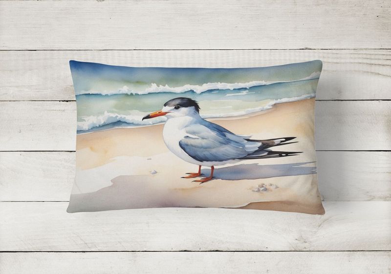 Birds, Birds, Birds Throw Pillow Throw Pillow For Indoor Couch Bed Outdoor Patio Washable, Tern 7530,12Hx16W_voghion.com