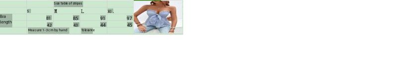 2024 Dam Ny Sexig Randig Axelbandslös Topp_voghion.com