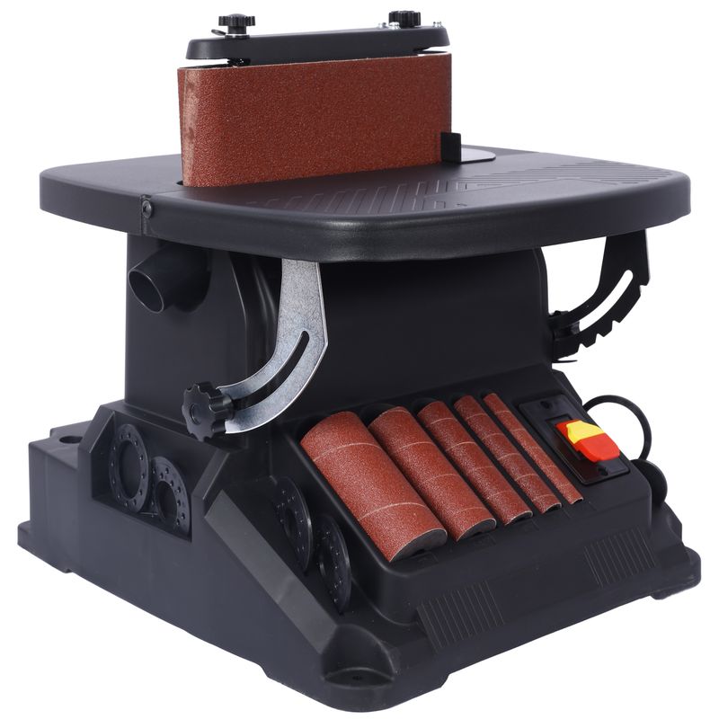 Vertical Oscillating Spindle Sander & Belt Sander, 2 IN 1 Combination Woodworking Machine_voghion.com