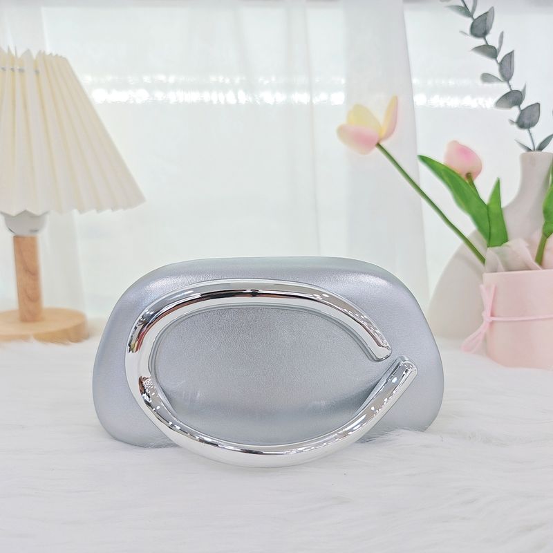 Borsa a tracolla singola con manico in lega metallica, classica e alla moda, da sera, piccola e maneggevole_voghion.com