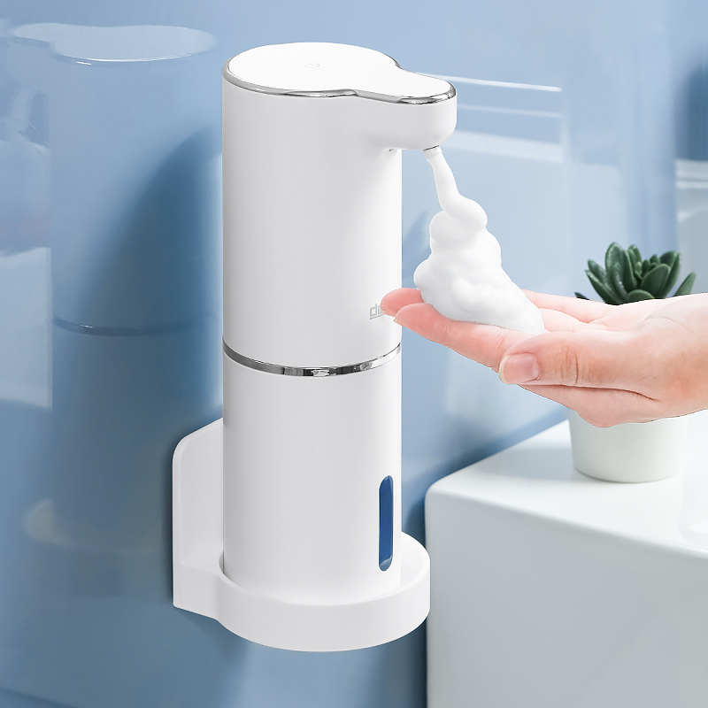 Automatische Schaumseifenspender Badezimmer Smart Washing Hand Machine mit USB-Aufladung Weiß Hochwertiges ABS-Material_voghion.com