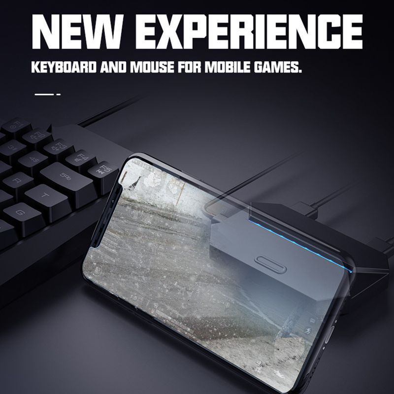 Farfi teclado conversor de ratón con cable/inalámbrico rendimiento estable extensor USB multifuncional adaptador de controlador de mando_voghion.com