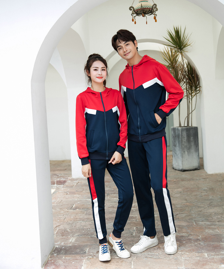 Familienkleidung Patchwork-Sportbekleidung für eine dreiköpfige Familie_voghion.com