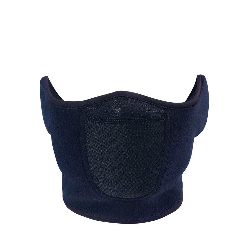 Maschera protettiva per il viso LazyZoom per ciclismo, inverno, sci, antivento, calda, per bicicletta, equitazione e orecchie_voghion.com