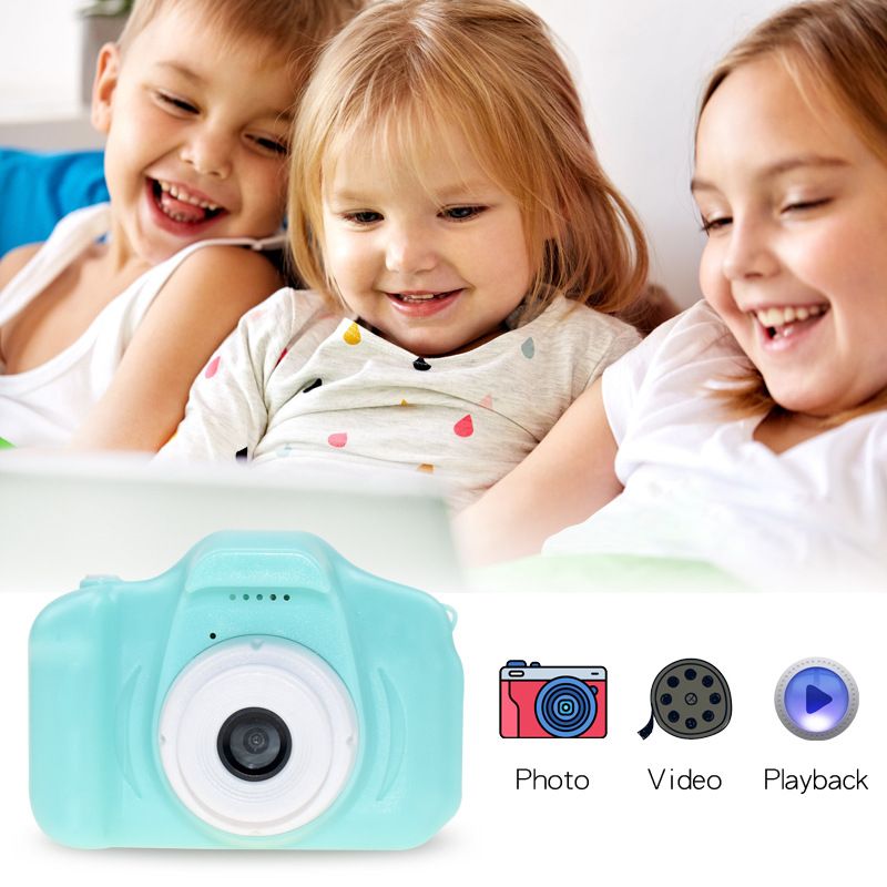 Appareil photo numérique HD X2000 pour enfants, cadeau d'anniversaire pour étudiants_voghion.com