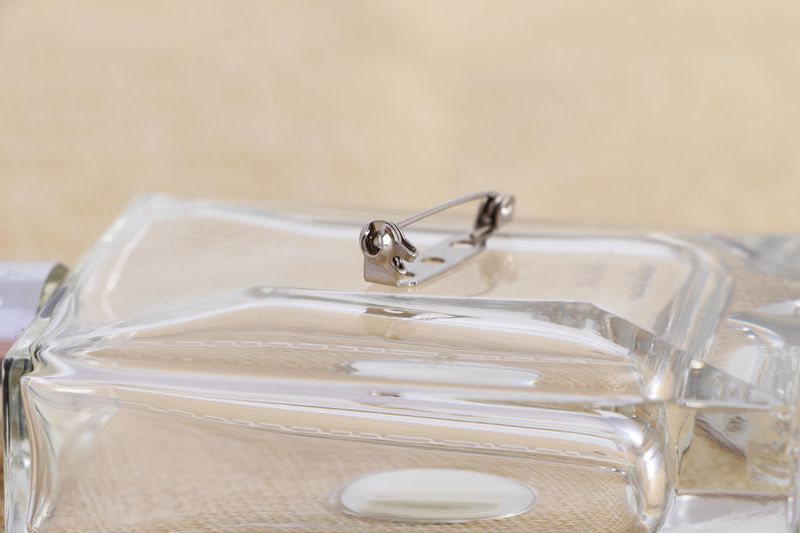 2.5CM-3.8CM Copper Iron Metal Safety Pin With Lock Buckle Brooch_voghion.com