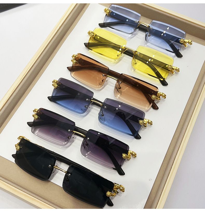 VOOTHOST Nuovi occhiali da sole colorati alla moda per uomo e donna, occhiali da sole rettangolari sfumati, occhiali da sole da esterno UV400, occhiali da sole F0290_voghion.com