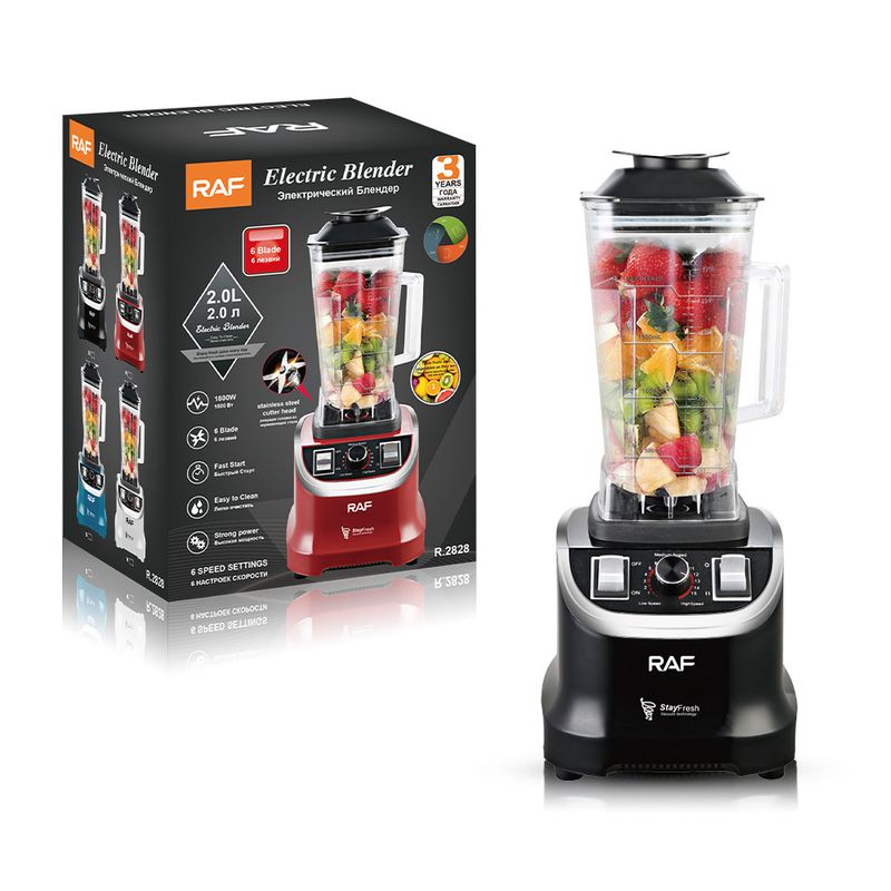 RAF Mixer Stot kommerziell Prozessor Soja Mëllech Uebst Juspresse Multifunktioun Smoothie Maschinn_voghion.com