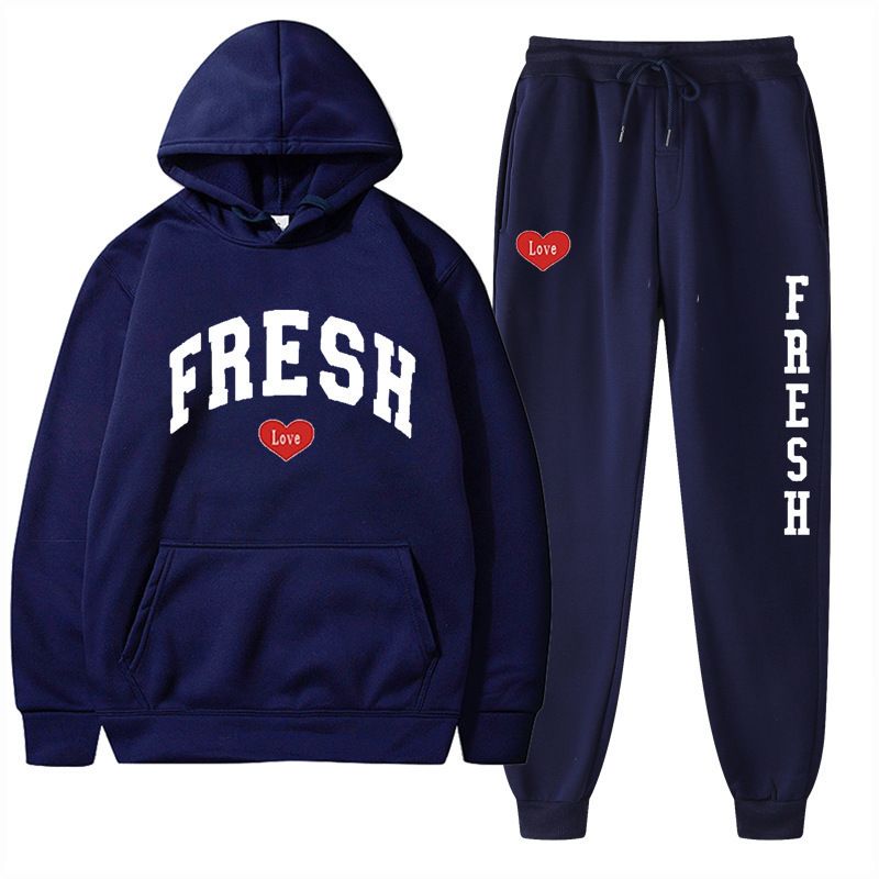 Felpa con cappuccio stampata alla moda taglie forti, in pile, calda, autunno inverno, casual, sportiva, da donna_voghion.com