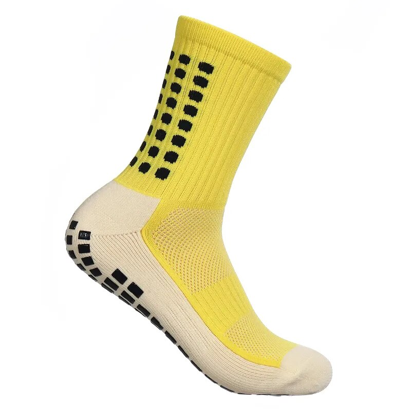 MagiMobo Grip Fodboldlim Dispenser Herre Mid Calf Skridsikre løbesportsstrømper_voghion.com