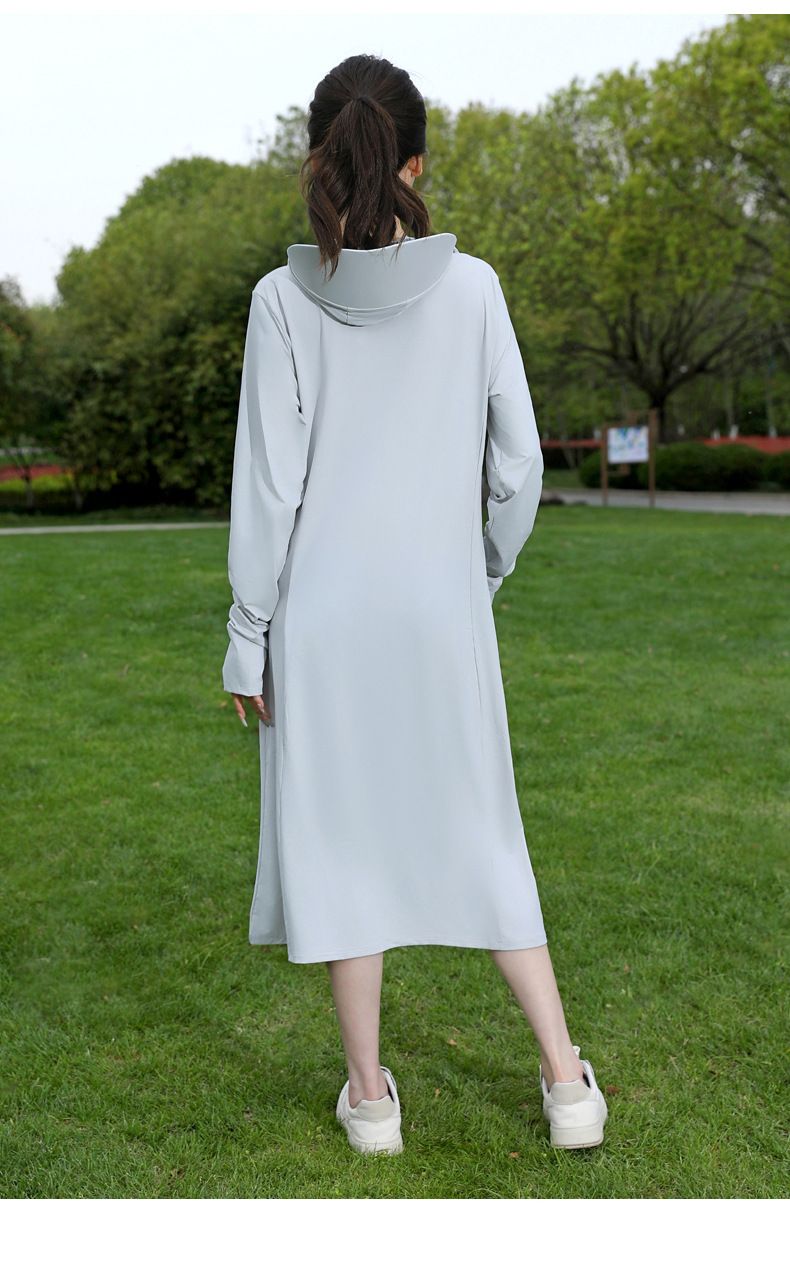 Nylon Ice Silk Sun Protection Jacket - UPF50+ UV Blocking Long Sleeve Cover-Up For Summer Lightweight Breathable Skin Coat With Full Body Coverage_voghion.com