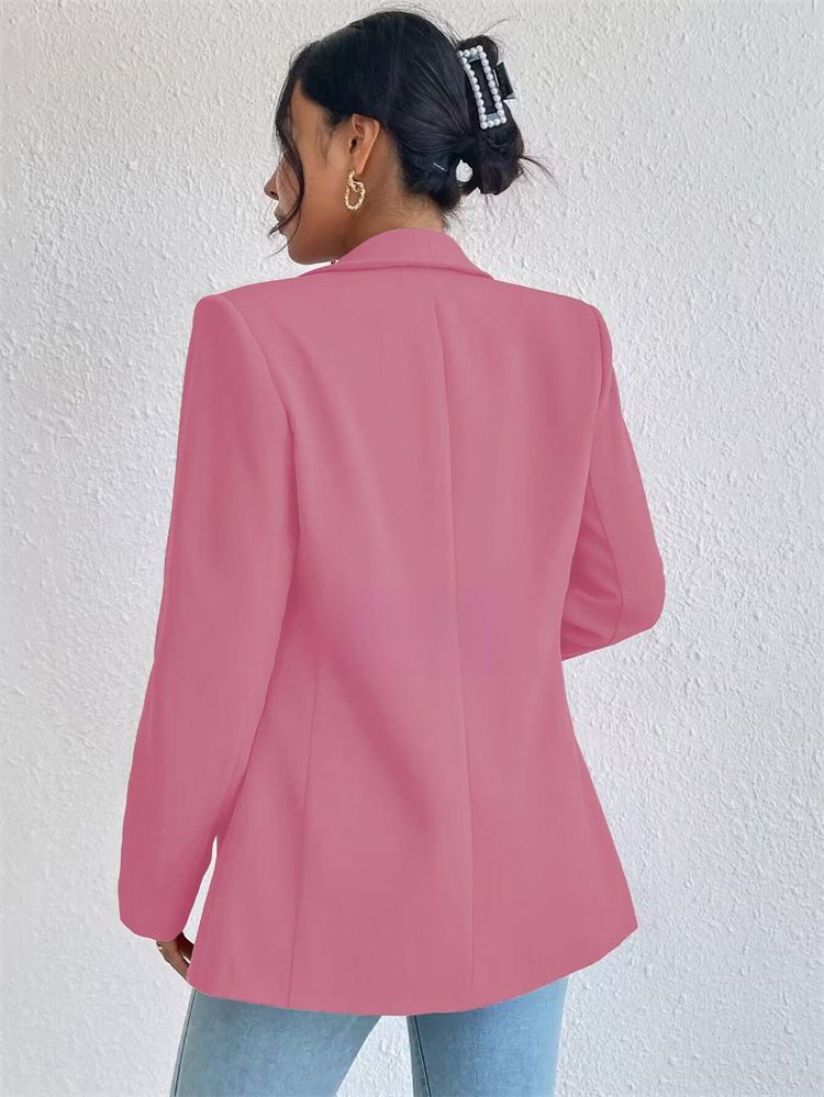 Sieviešu apģērbs Jauns sarkans maza izmēra uzvalks pavasara un rudens jakas topi braukšanai_voghion.com