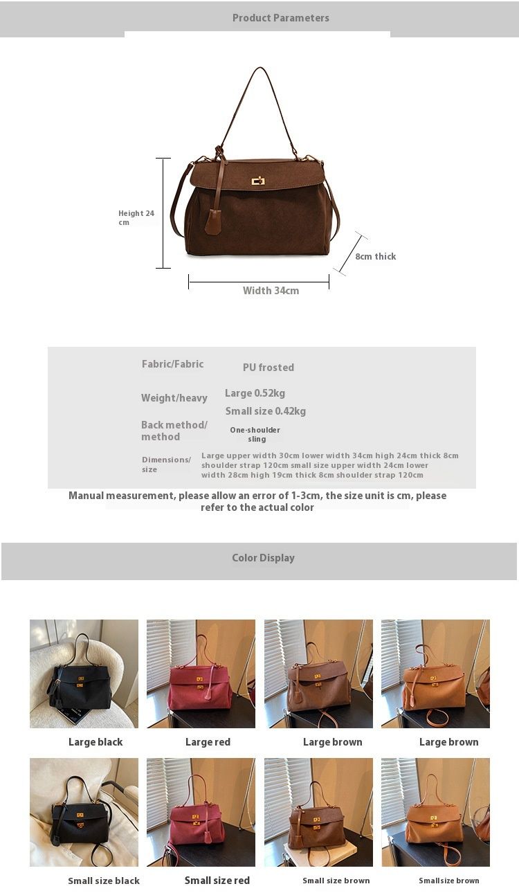 Hochwertige Tragetasche mit großem Fassungsvermögen für Damen 2024, matt, trendig, Rodeo, Umhängetasche für den Weg zur Arbeit_voghion.com