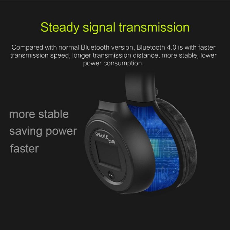 Cuffie wireless radio over-ear compatibili con Bluetooth, auricolari stereo per computer e telefono, supporto audio FM._voghion.com