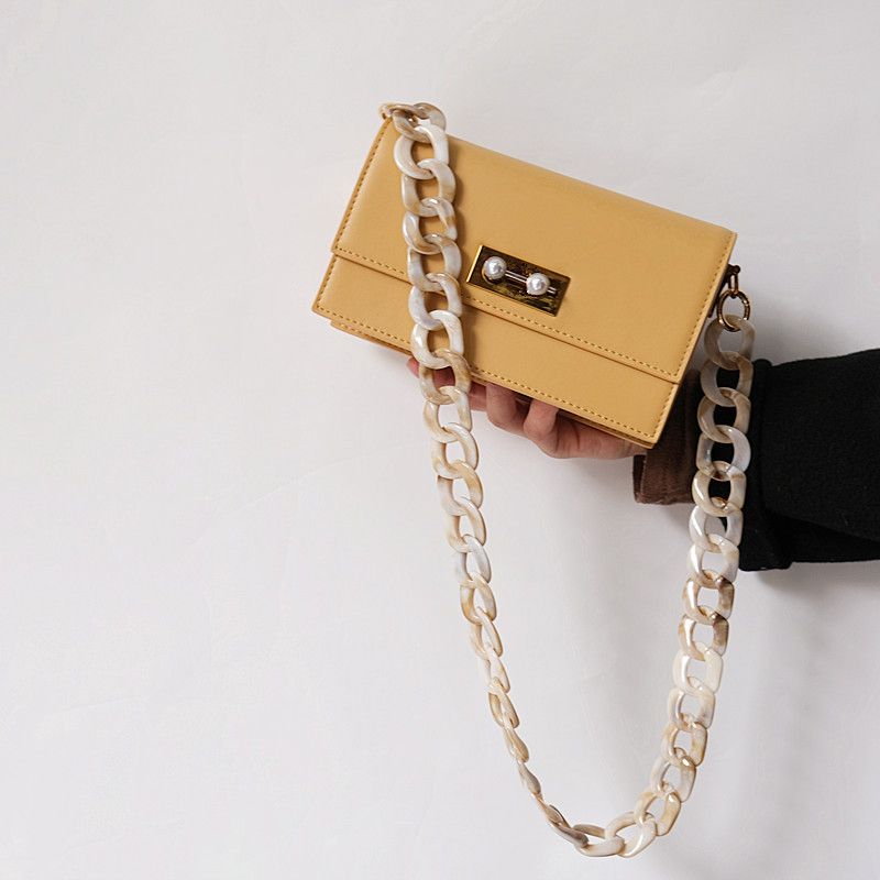 Exaggerated Thick Bag Accessories Clutch Acrylic Resin Chain_voghion.com