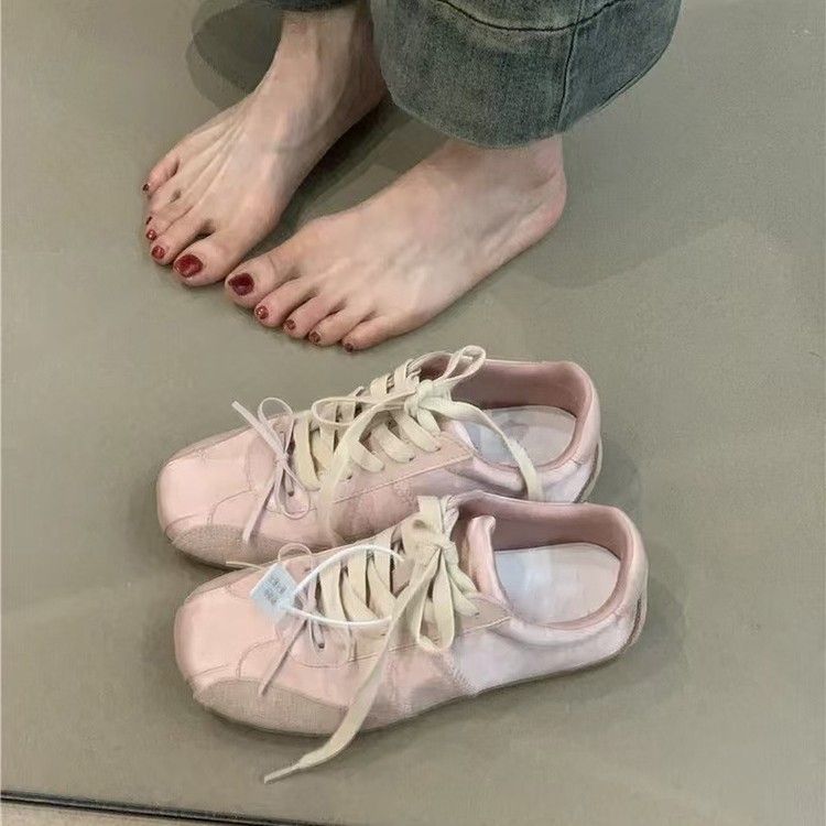 Rindsleder-Version Ballett-Stil Schleife Multifunktionale Colorblocking Deutsch_voghion.com