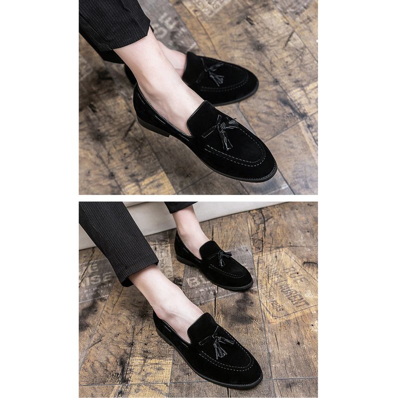 2025 Trendy Loafers Summer Slip-On Moccasins Lazy One-Step Soft Sole British Style Casual Leather Men's Shoes_voghion.com