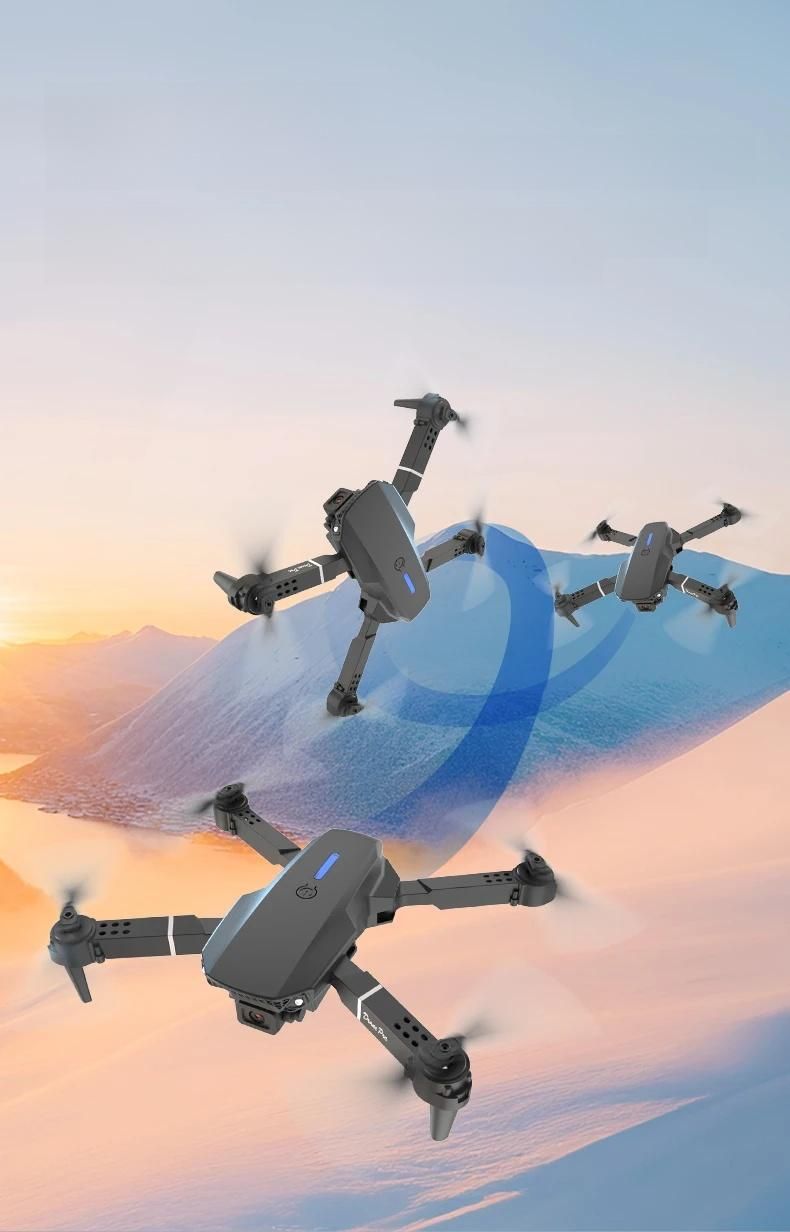 Drone professionale E88 Pro con telecamera HD 8K pieghevole e controllo FPV WiFi, elicottero RC per bambini con mantenimento dell'altitudine_voghion.com