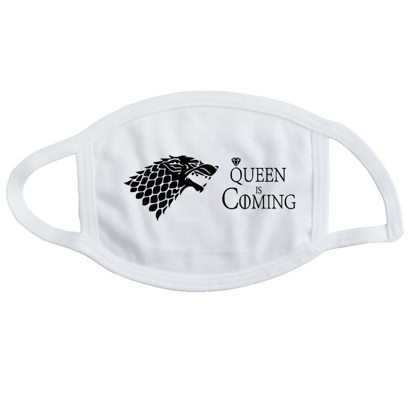 Game Mask of Power Men's Mouth Protection Fashion Print Breathable Mist Black and White Washable_voghion.com