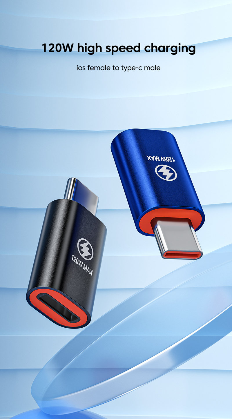 C típusú USB-emelő OTG adapter USB C OTG iPhone 14 13 12 Pro Max X XR PD 120W gyorstöltő adatkábel átalakítóhoz _voghion.com